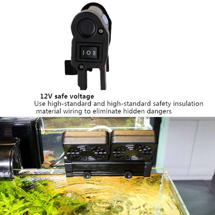 Fish Tank Cooling Fan Cooling Silent Aquarium Fan, Specification: 1 Head US Plug