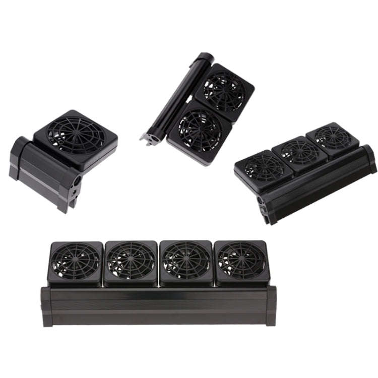Fish Tank Cooling Fan Cooling Silent Aquarium Fan, Specification: 2 Head UK Plug