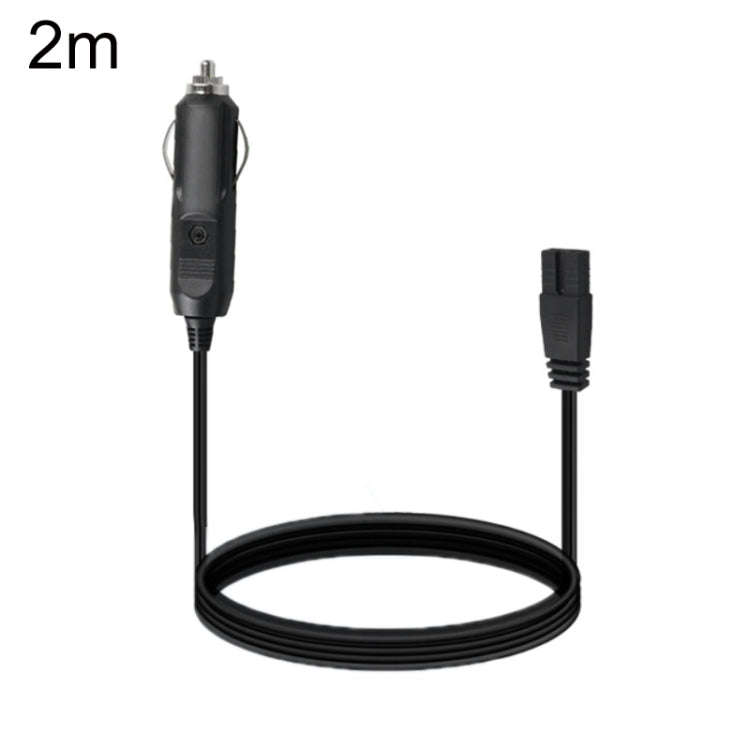 12V/24V Car Refrigerator Cable B Suffix Cigarette Lighter Plug Power Cord, Length: 2m Without Switch
