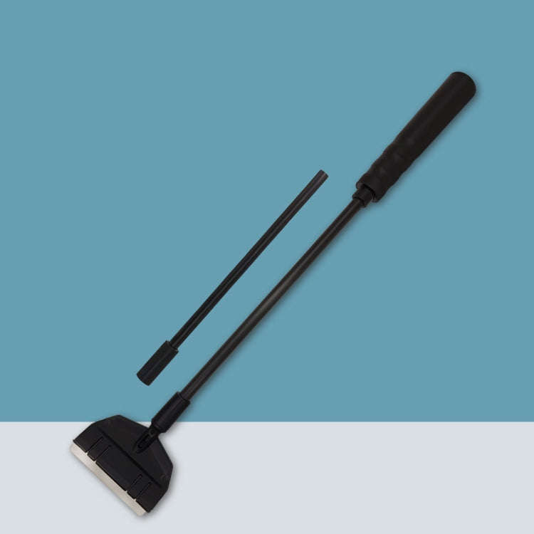 53cm 2 Section Fish Tank Algae Scraper Widen Aquarium Long Handle Scraper(Black)