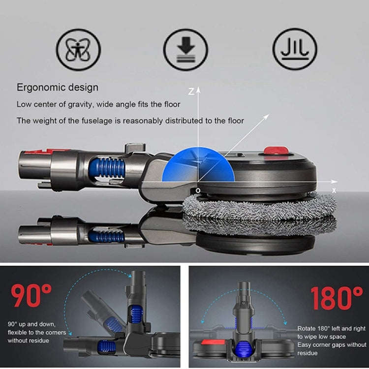 For Dyson V7 V8 V10 V11 Vacuum Cleaner Electric Mopping Head Integrated Water Tank With 6pcs Rag