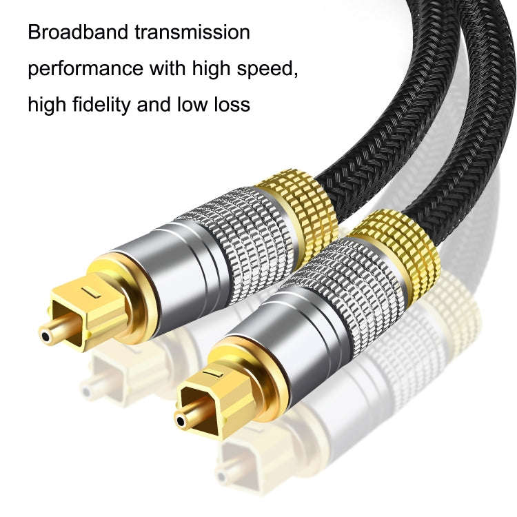 CO-TOS101 5m Optical Fiber Audio Cable Speaker Power Amplifier Digital Audiophile Square To Squar...