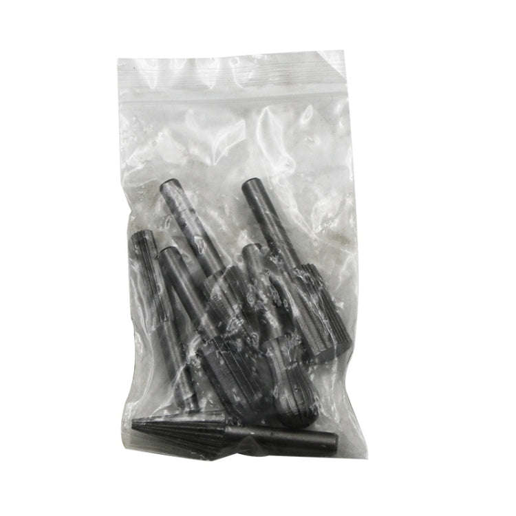 Hard High Carbon Steel Rotary Carving Knife Abrasive Processing Grinding Head Set(6pcs/set)