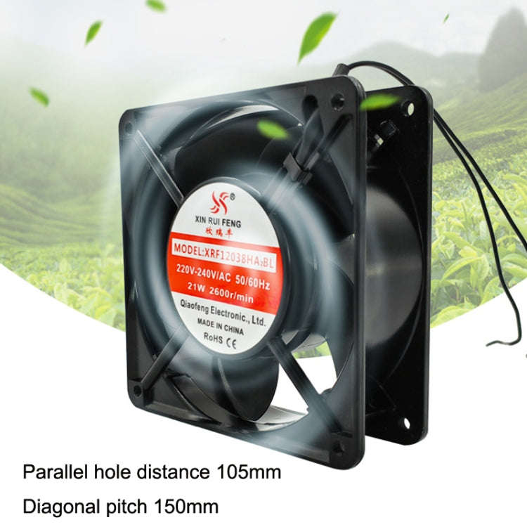 XIN RUI FENG XRF12038HASL 110V Oil Bearing 12cm Cooling Fan