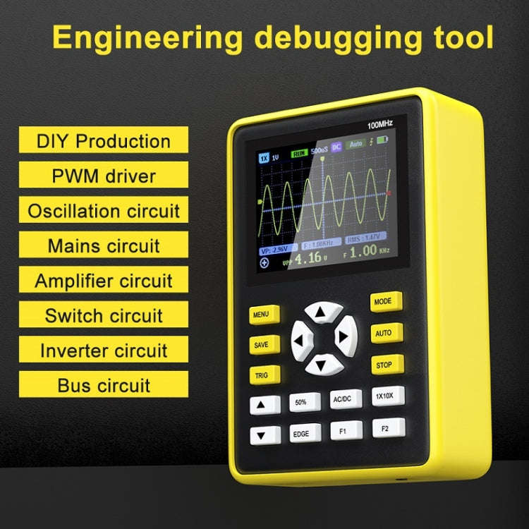 FNIRSI 2.4 Inch IPS Screen 100MHz Digital Oscilloscope(5012H)