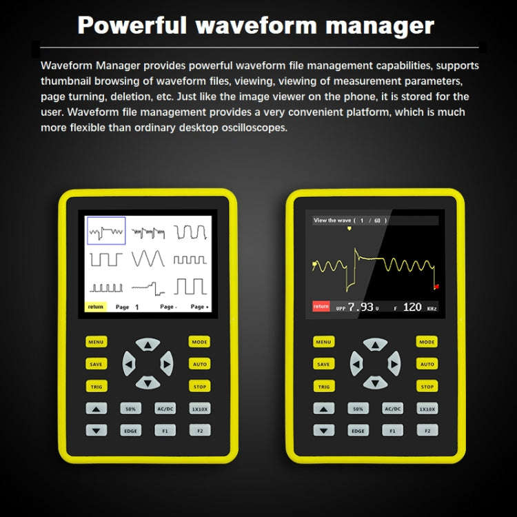 FNIRSI 2.4 Inch IPS Screen 100MHz Digital Oscilloscope(5012H)