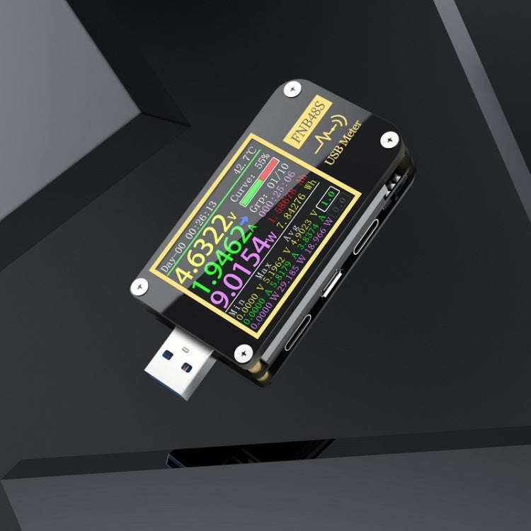 FNIRSI FNB48S USB Voltage Ammeter Multifunctional Fast Charge Tester, Specification: Bluetooth