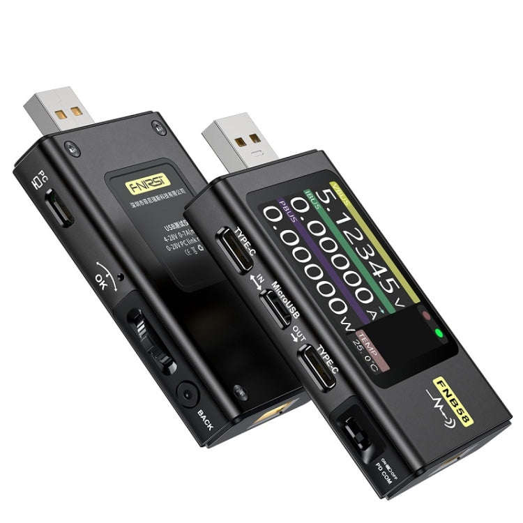 FNIRSI FNB58 USB Voltage Ammeter TYPE-C Fast Charge Power Tester, Specification: Without Bluetooth