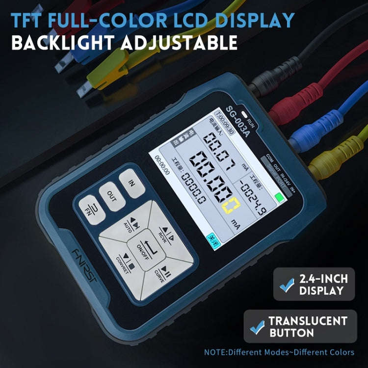 FNIRSI SG-003A Multifunctional PWM Signal Generator 4-20ma Voltage Current Calibrator, EU Plug(Blue)