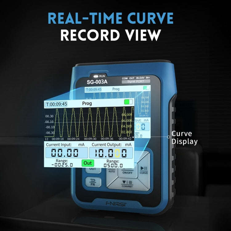 FNIRSI SG-003A Multifunctional PWM Signal Generator 4-20ma Voltage Current Calibrator, EU Plug(Blue)