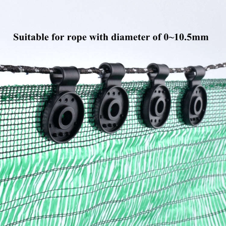 50pcs /Pack Sunshade Net Clip Garden Greenhouse Netting Shade Cloth Fastener(Black)