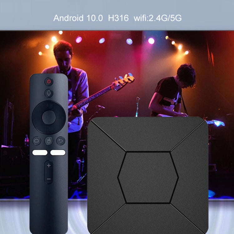 Q5 TV Set-Top Box 2G+8G Dual WiFi+Bluetooth Voice Remote HD Player(US Plug)