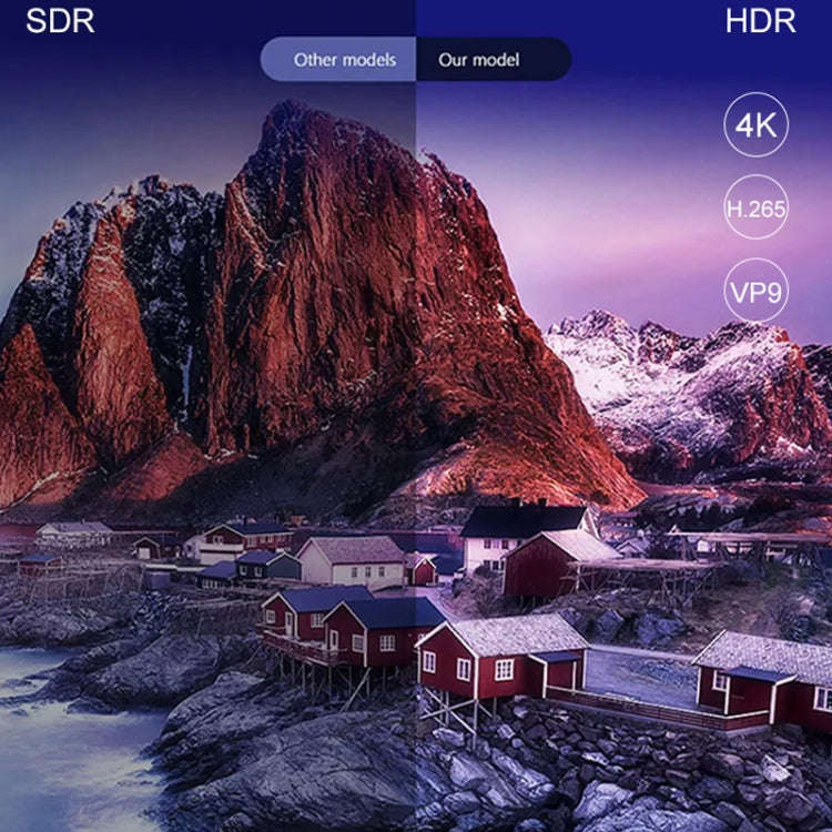 Q5 TV Set-Top Box 2G+8G Dual WiFi+Bluetooth Voice Remote HD Player(US Plug)
