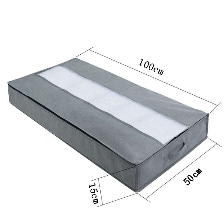 Non-Woven Quilt Storage Bag Home Dustproof Finishing Bag Moving Packing Bag 100 x 50 x 15cm(Light...