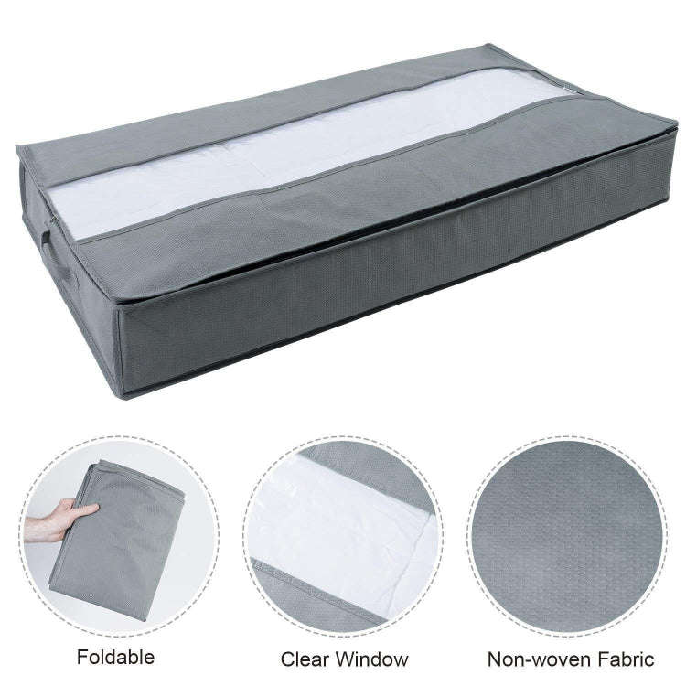 Non-Woven Quilt Storage Bag Home Dustproof Finishing Bag Moving Packing Bag 100 x 50 x 15cm(Light...