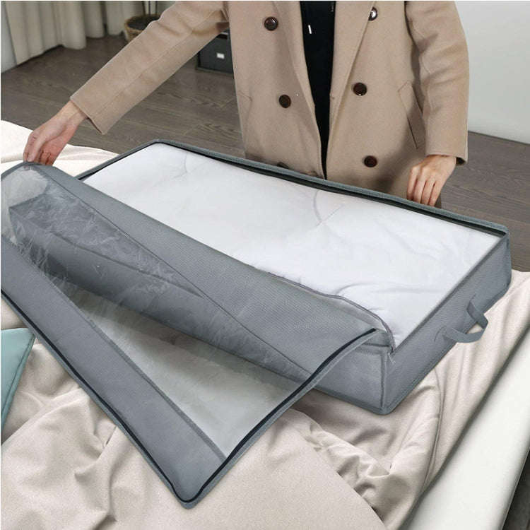 Non-Woven Quilt Storage Bag Home Dustproof Finishing Bag Moving Packing Bag 100 x 50 x 15cm(Light...