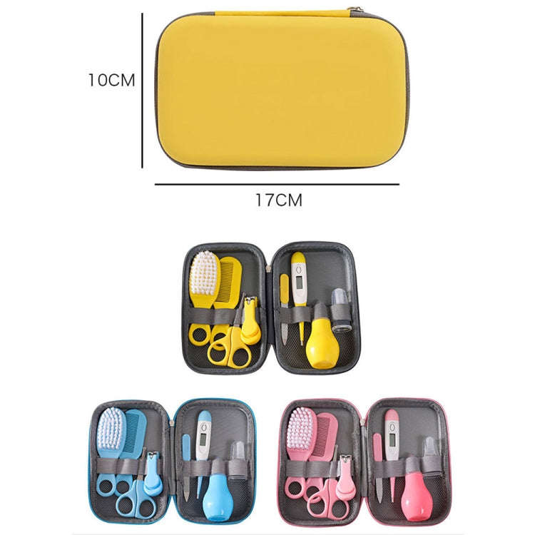 8 in 1 EVA Bag Baby Cleaning Care Set Baby Daily Cleaning Kit(Pink)