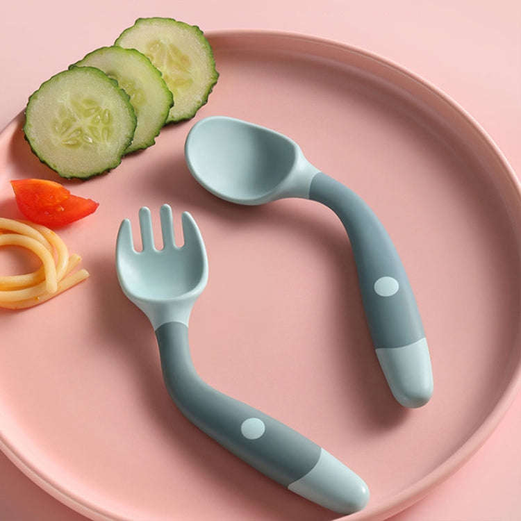 Children Eating Training Tableware Baby Bendable Silicone Soft Spoon, Color: Green