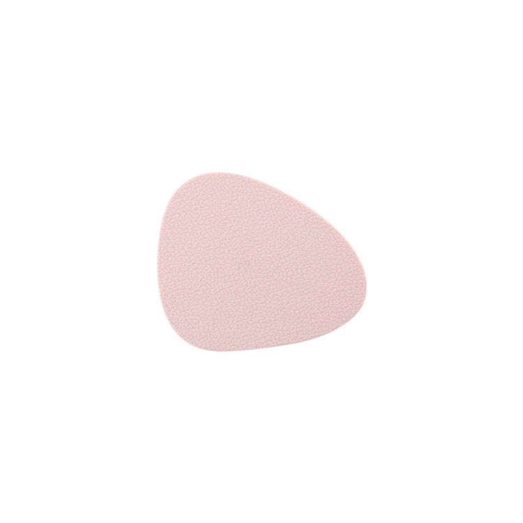 10pcs Teardrop-Shaped Silicone Table Insulation Mat Leather Textured Kitchen Cup And Pot Mat(Pink)