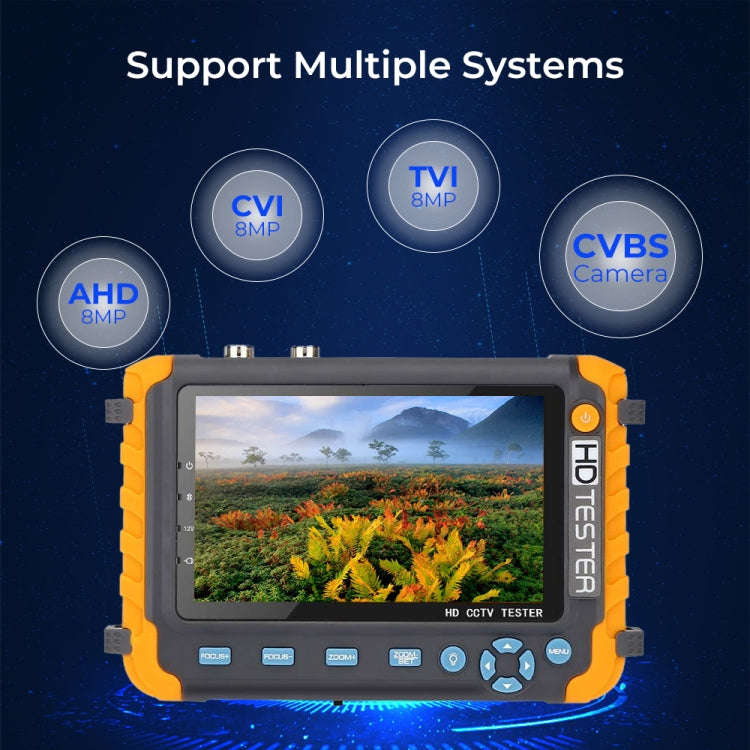 5800ACT-VH 5 Inch Large Screen Engineering Treasure Coaxial AHD / TVI / CVI 8MP Analog Video Surv...