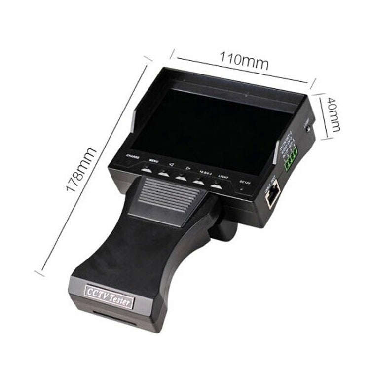 JSK-4300B 4.3 inch Handheld 12V Output Network Cable Monitoring Tester(With US Plug Power Adapter)