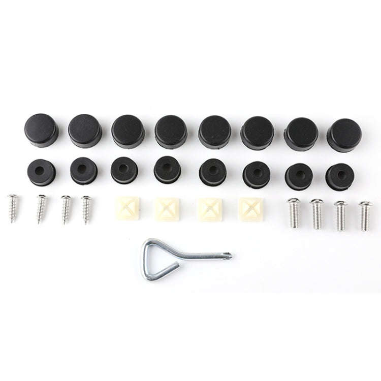 For North American Models Silicone License Plate Frame, Specification: Screw Accessories