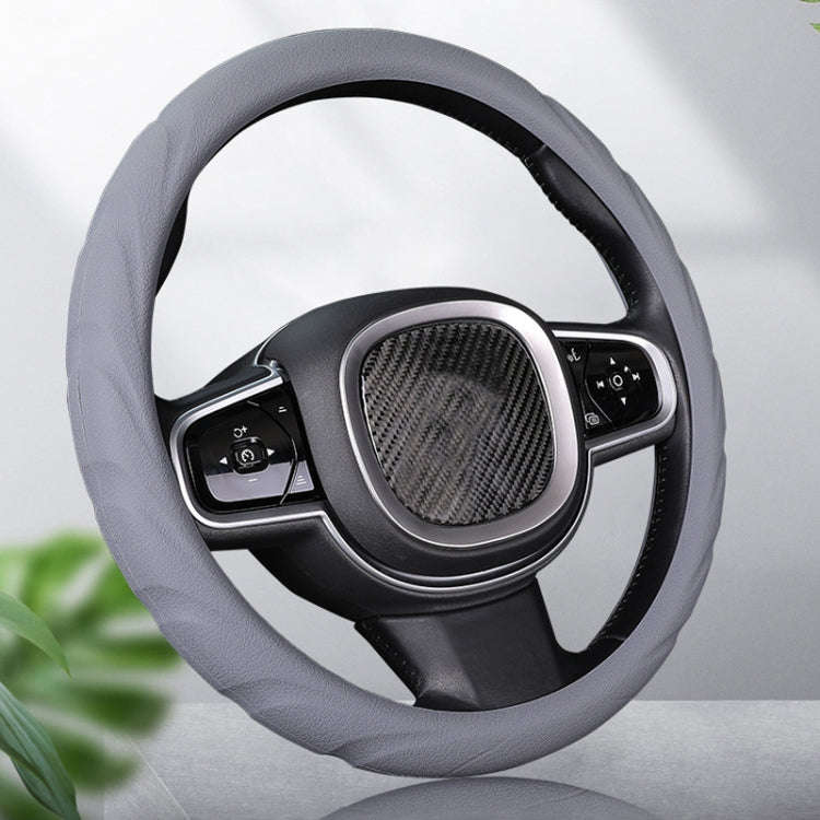 Silicone Non-slip Wear-resistant Steering Wheel Cover, Size: 37-42cm(Red)