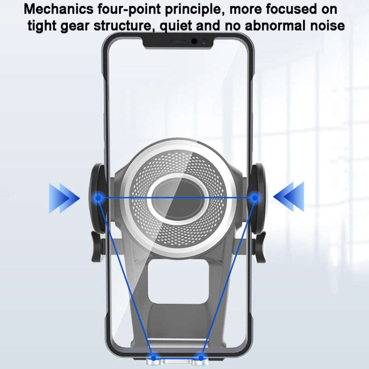 ZJ137 Suction Cup Car Phone Holder 2 In 1 Number Plate Phone Stand Truck Phone Mount(Black)