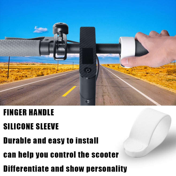X0211 2pcs Scooter Accelerator Dial Silicone Case Dial Cover For Xiaomi M365/1S/Pro/MAX G30/ES2(W...