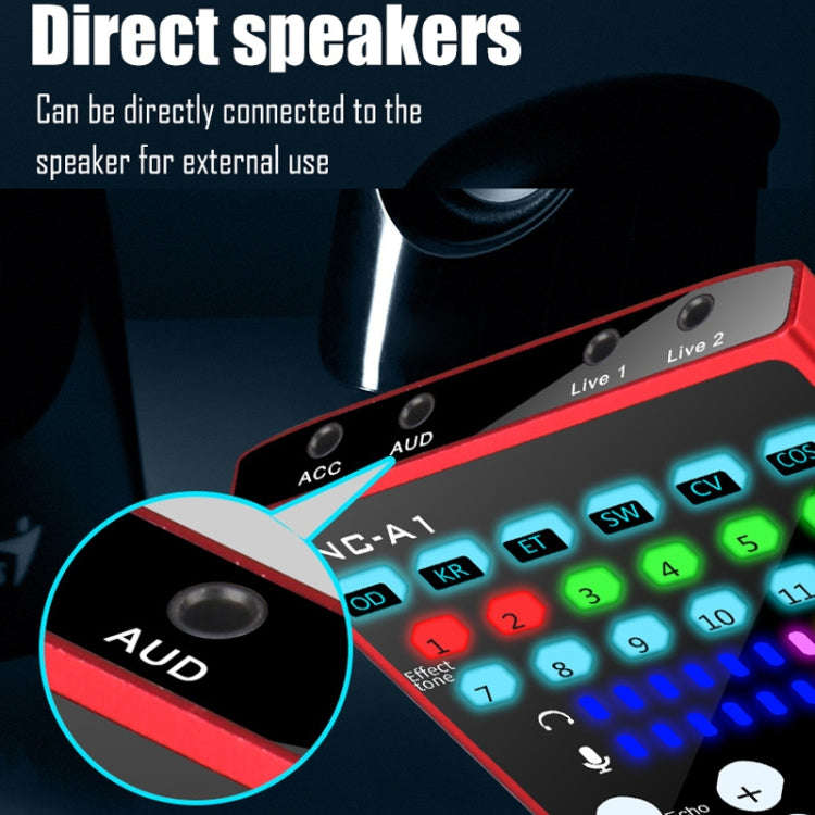 NC-A1 Bluetooth 5.0 Sound Card 12 Kinds Of Sound Effects Support Real-Time Monitoring