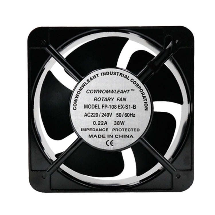 220V 38W 15cm Roller Chassis Electrical Cabinet Shaft Double Rolling Ball Bearing Fan