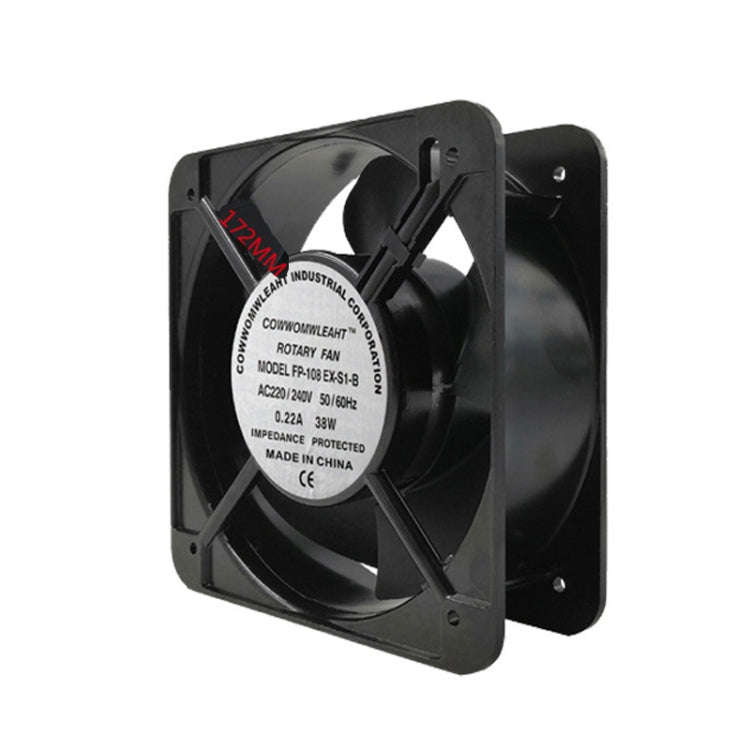 220V 38W 15cm Roller Chassis Electrical Cabinet Shaft Double Rolling Ball Bearing Fan