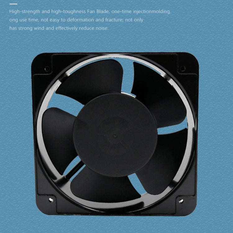 220V 38W 15cm Roller Chassis Electrical Cabinet Shaft Double Rolling Ball Bearing Fan