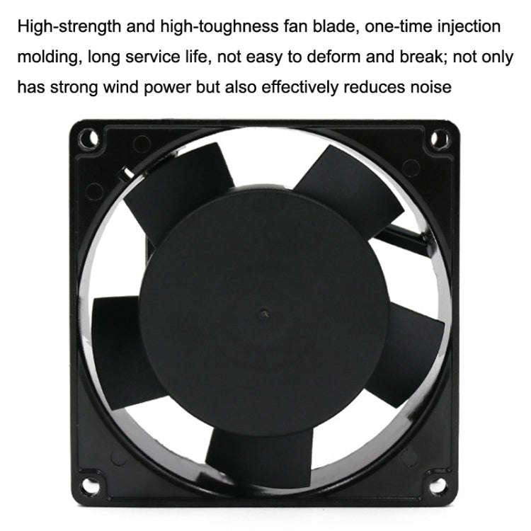 220V Double Ball Bearing 9cm Silent Chassis Cabinet Heat Dissipation Fan