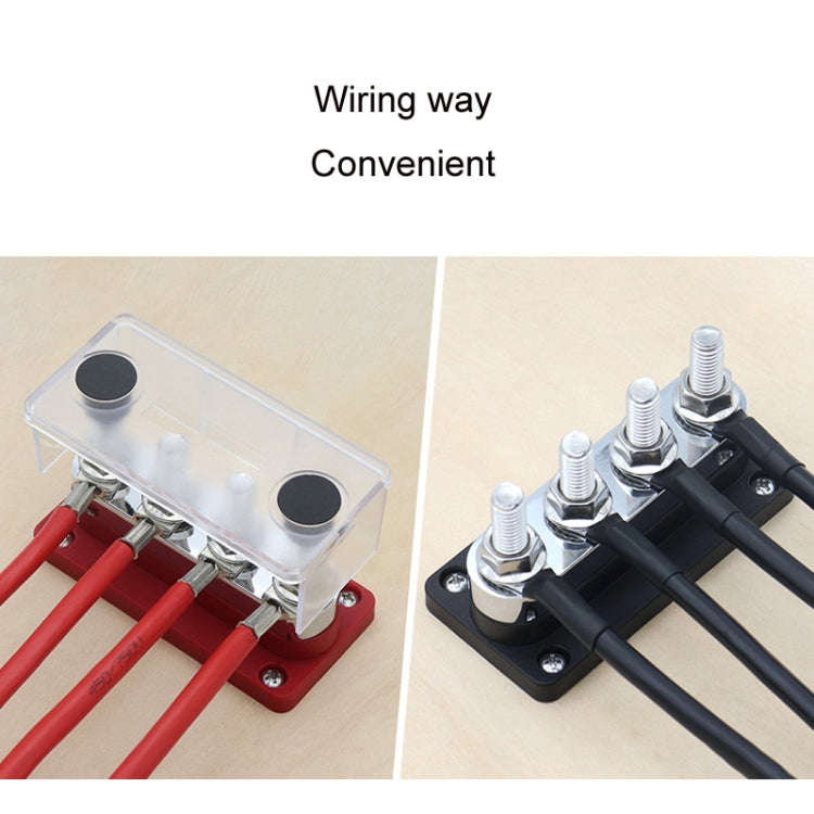 600A 48V RV&Ship Modification 4-way Large Electric DC Busbar(AOA4713CR-M10)