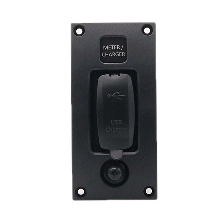 Marine Self-Locking Resetting Switch With Overload Protection Indicator Light Square 5V 3.4A Car ...
