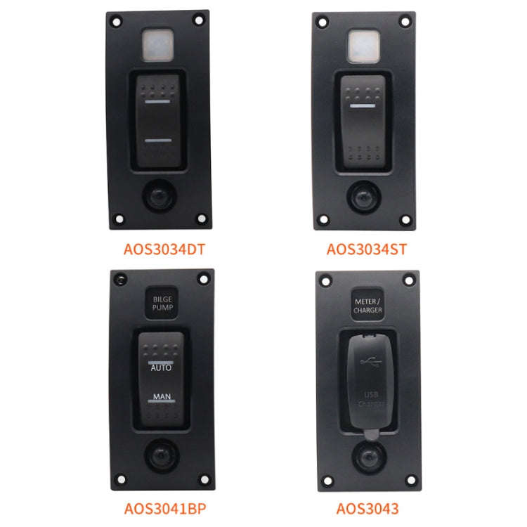 Marine Self-Locking Resetting Switch With Overload Protection Indicator Light ON-OFF-ON 3 Switch ...