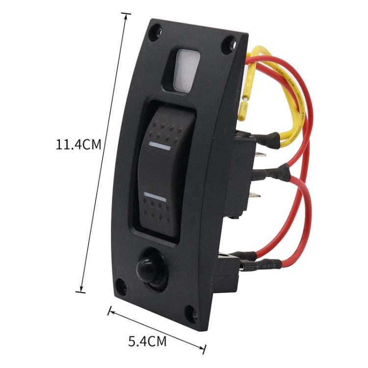 Marine Self-Locking Resetting Switch With Overload Protection Indicator Light Square 5V 3.4A Car ...