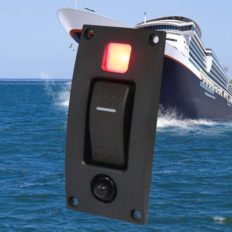Marine Self-Locking Resetting Switch With Overload Protection Indicator Light ON-OFF-ON 3 Switch ...