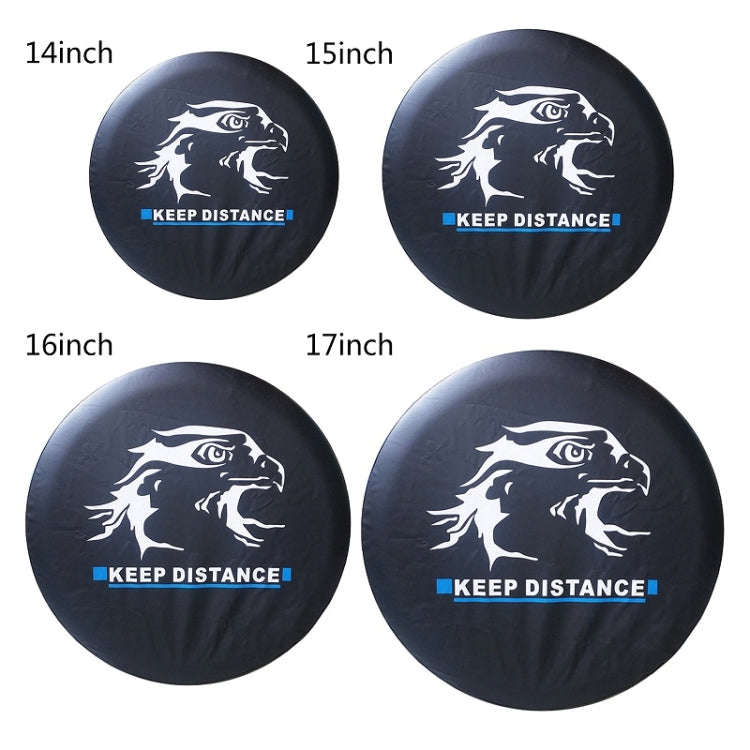 15 inch PVC Faux Leather Spare Wheel Cover Rear Tire Protector