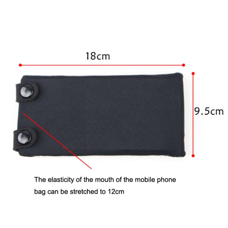 7 Inch Mobile Phone Outdoor Sports Wrist Bag Elastic Close-fitting Mini Arm Bag(Red)