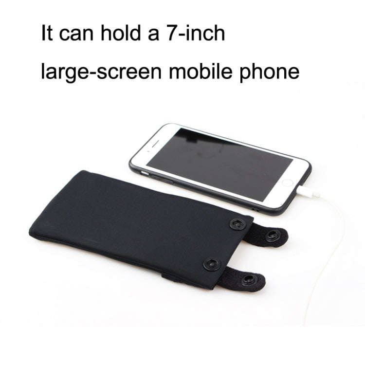 7 Inch Mobile Phone Outdoor Sports Wrist Bag Elastic Close-fitting Mini Arm Bag(Red)