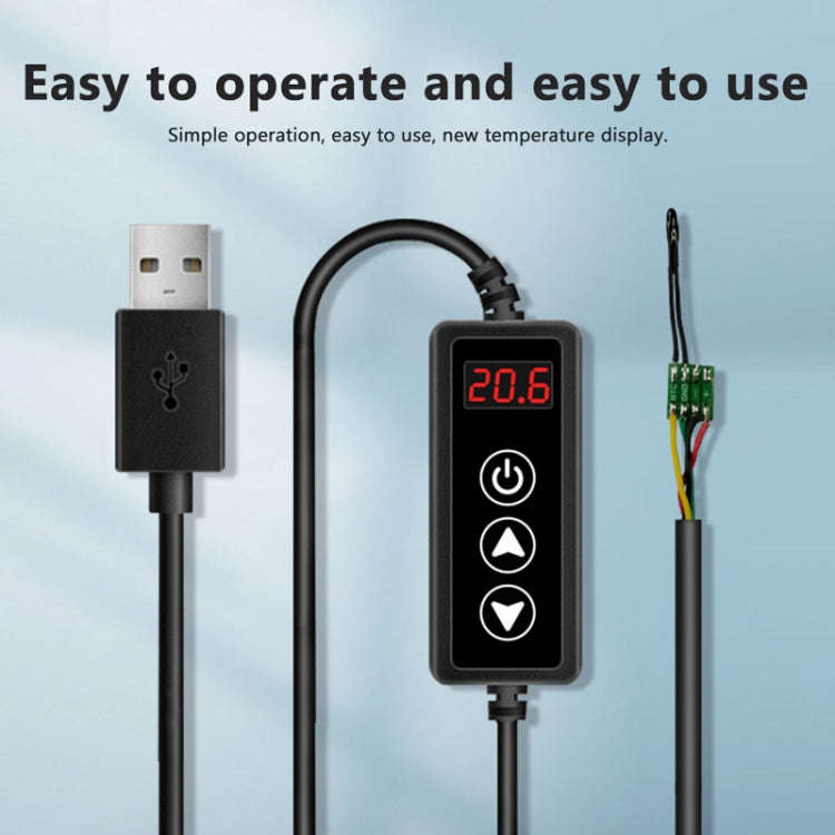 W-3301 Intelligent Digital Display Thermostat Pet Heating Pad Milk Warmer Thermostat Controller(B...