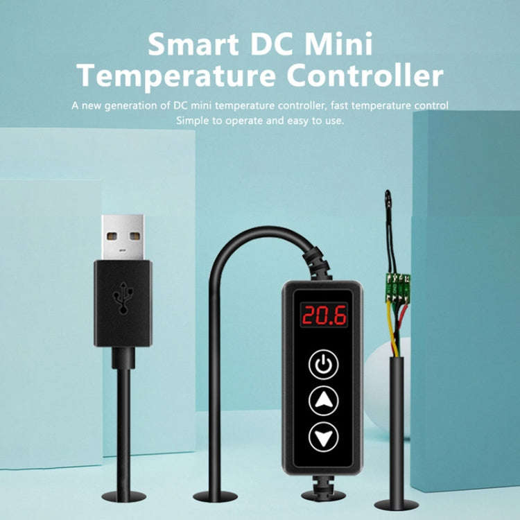 W-3301 Intelligent Digital Display Thermostat Pet Heating Pad Milk Warmer Thermostat Controller(B...