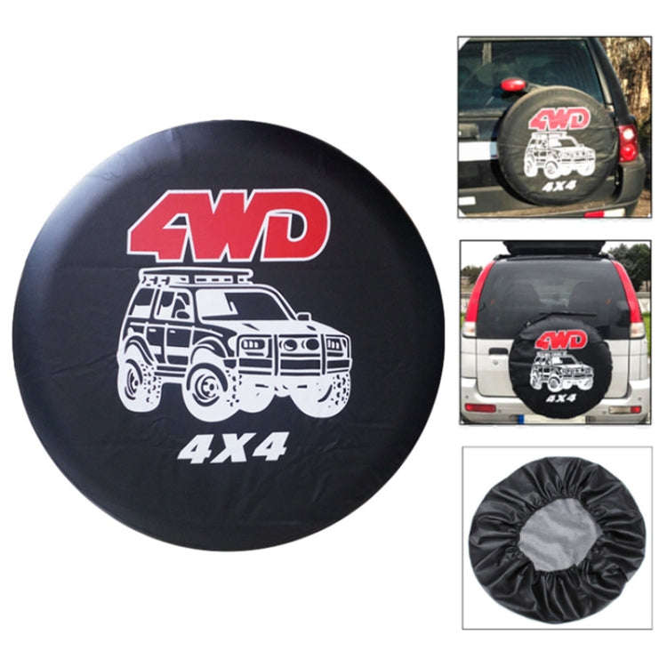 17 inch PVC Faux Leather Spare Wheel Cover Rear Tire Protector