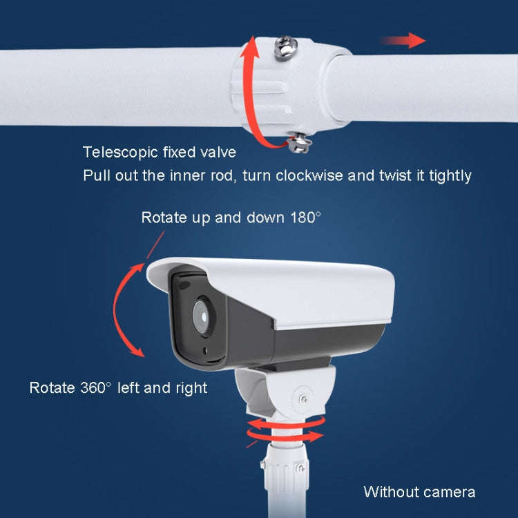 60-120cm Telescopic I-Type Monitoring Bracket Hanging Closed-Circuit Aluminum Alloy Bracket