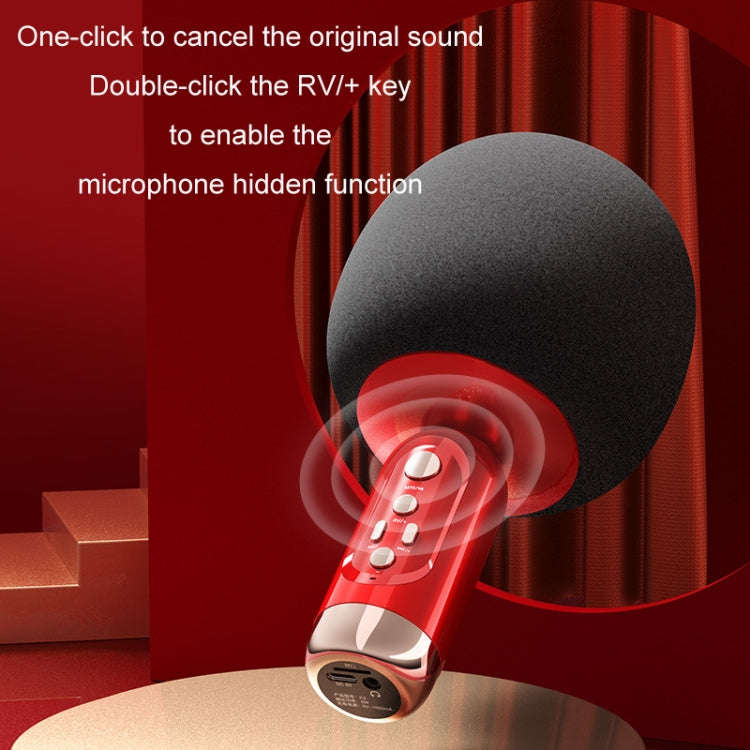 K2 Wireless Bluetooth Microphone Singing All-in-one Speaker(Black)