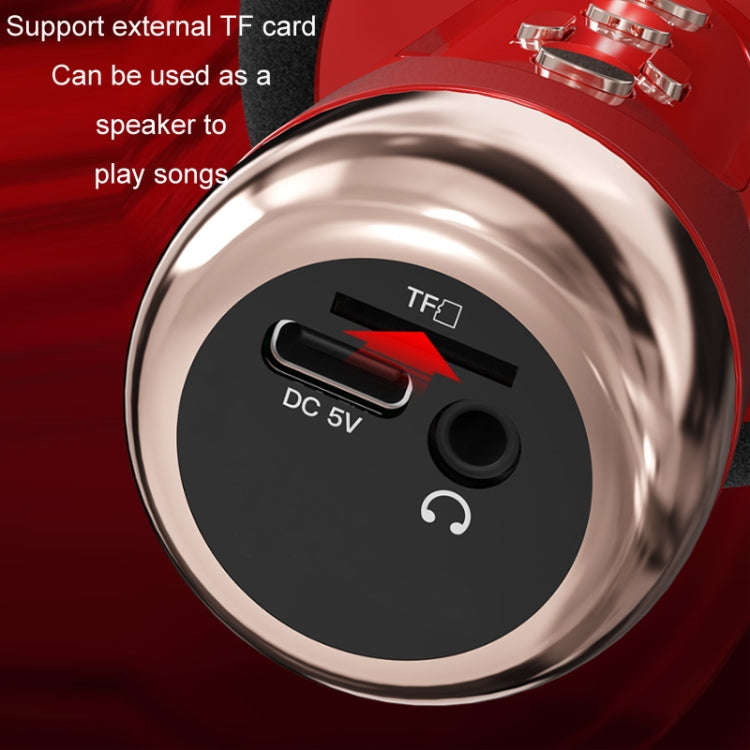 K2 Wireless Bluetooth Microphone Singing All-in-one Speaker(Black)