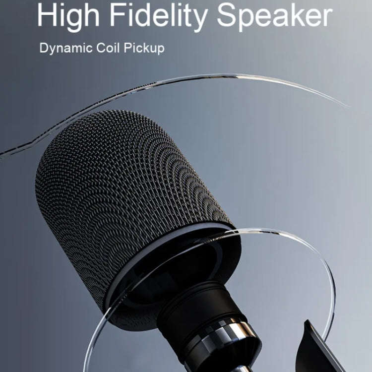 K8 Live Sound Card Microphone Mobile Phone Wireless Bluetooth Speaker(Crystal Blue)