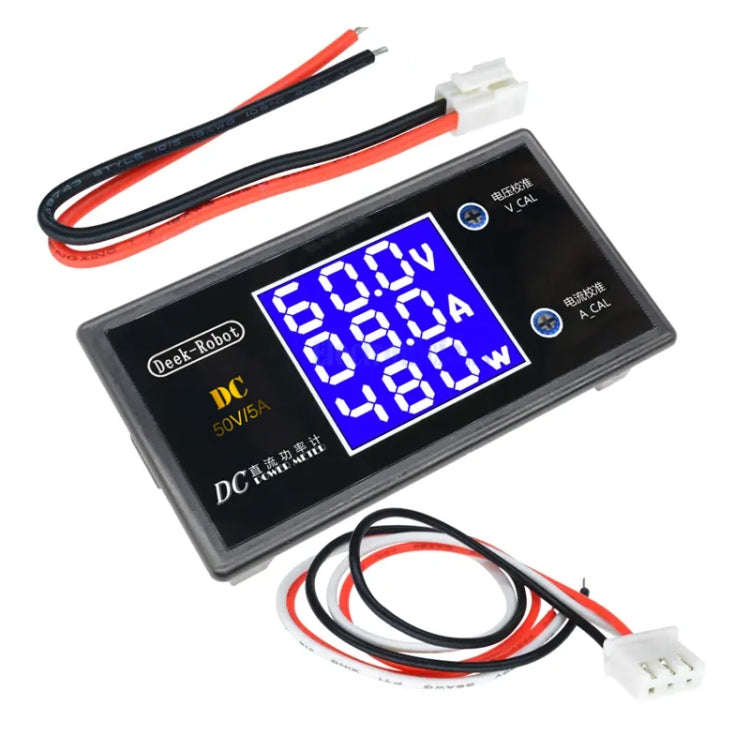 Deek-Robot X12872 50V 5A Digital 250W Power Meter Digital Display Multi-function Detector Voltmeter